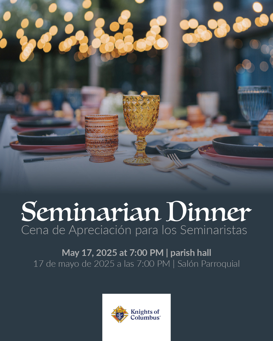 Seminarian Dinner                                                                                                                                                                                                                                                                                           