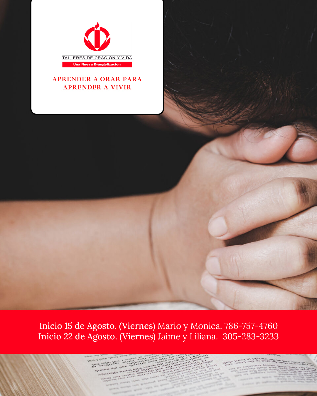 Talleres de oración y vida                                                                                                                                                                                                                                                                                 