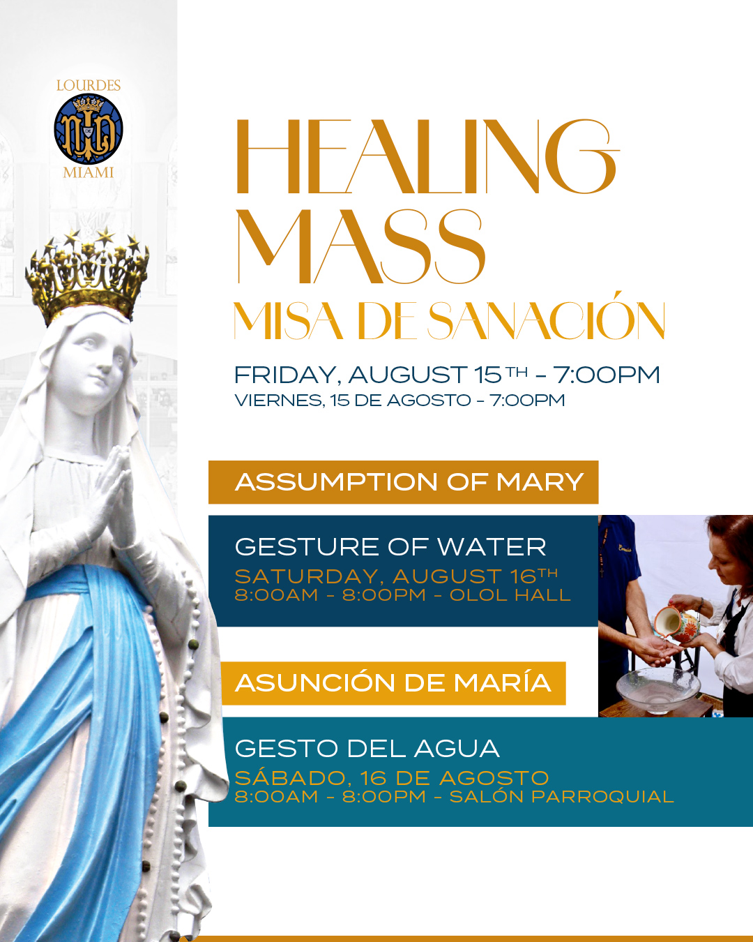 Healing Mass & Gesture of Water
