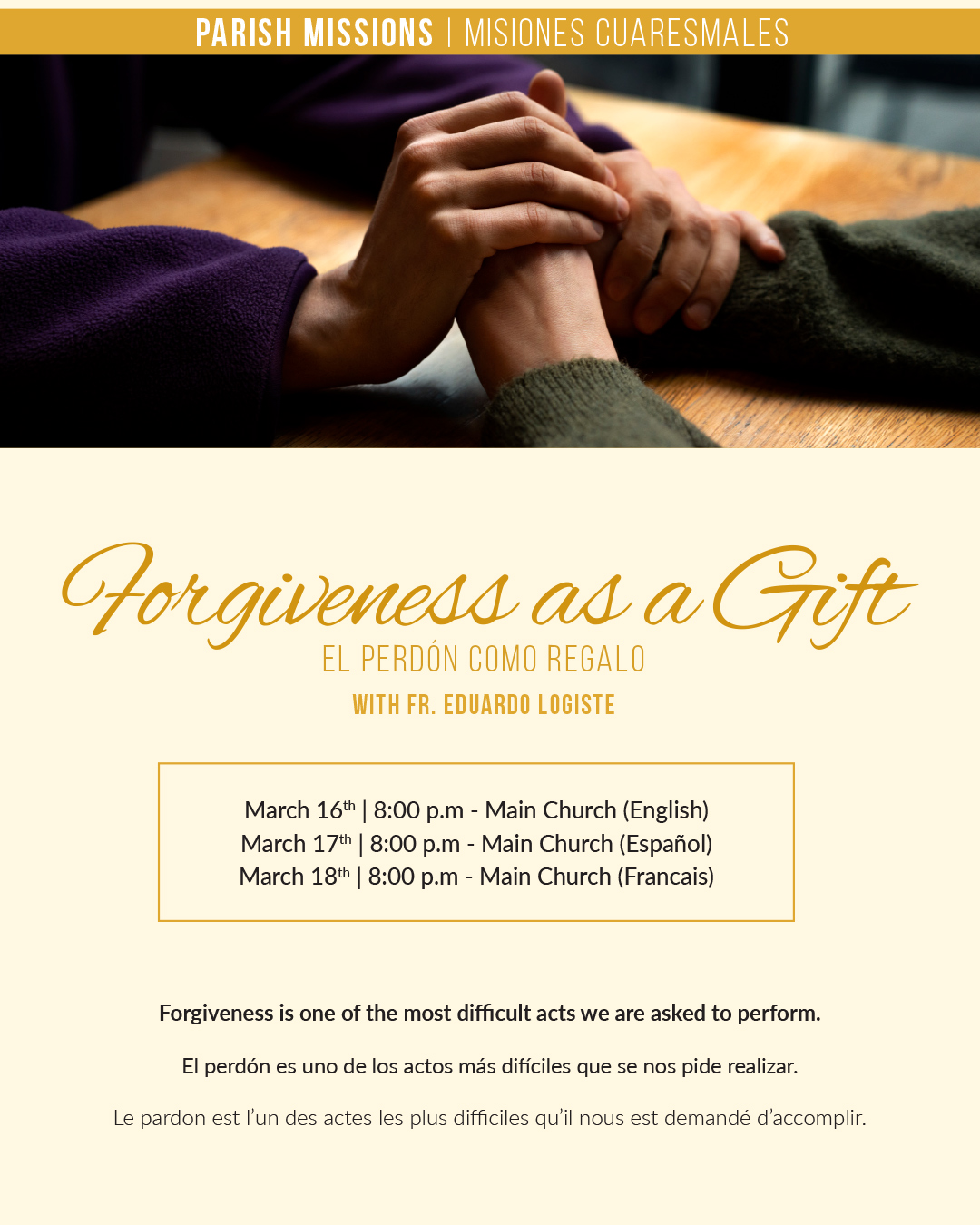 Forgiveness as a Gift with Fr. Eduardo Logiste