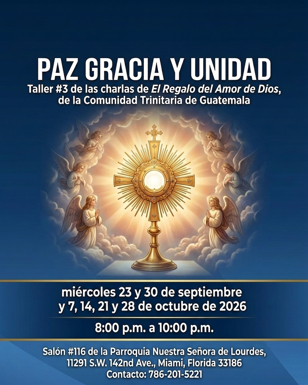 Paz Gracia y Unidad - Taller de la Comunidad Trinitaria de Guatemala                                                                                                                                                                                                                                        