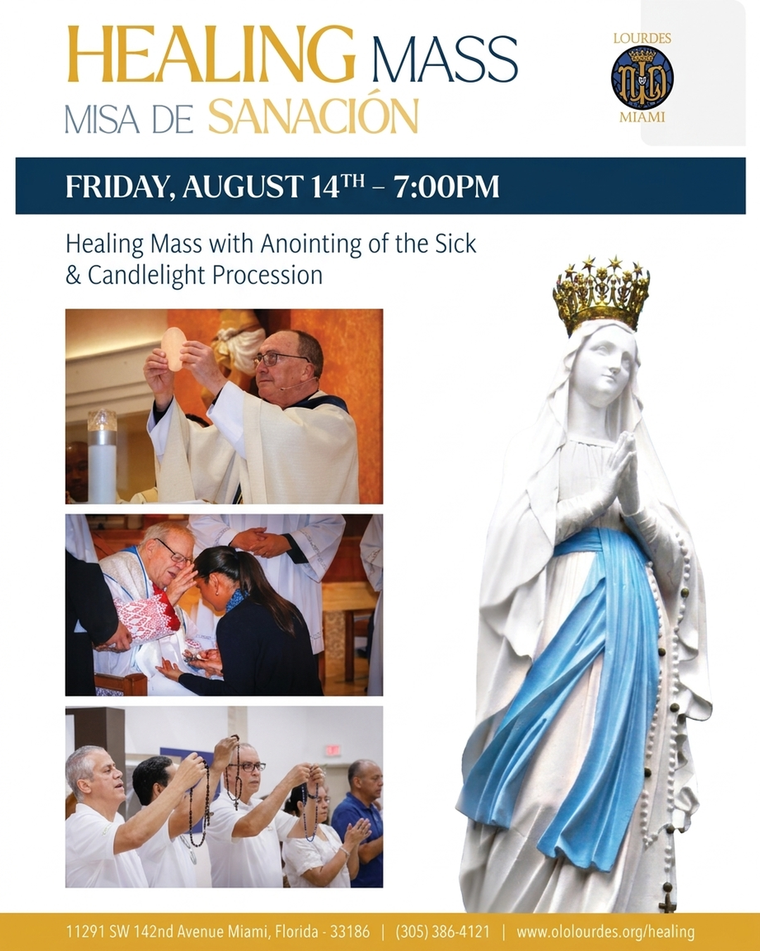Healing Mass - Assumption of Mary / Misa de Sanación - Asunción de María