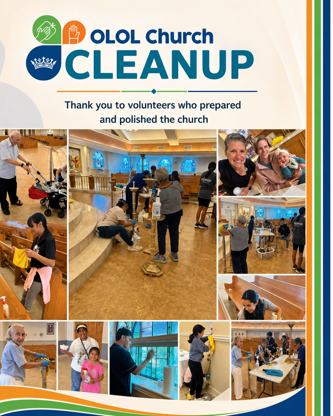 OLOL Parish Cleanup - Thank You to Volunteers