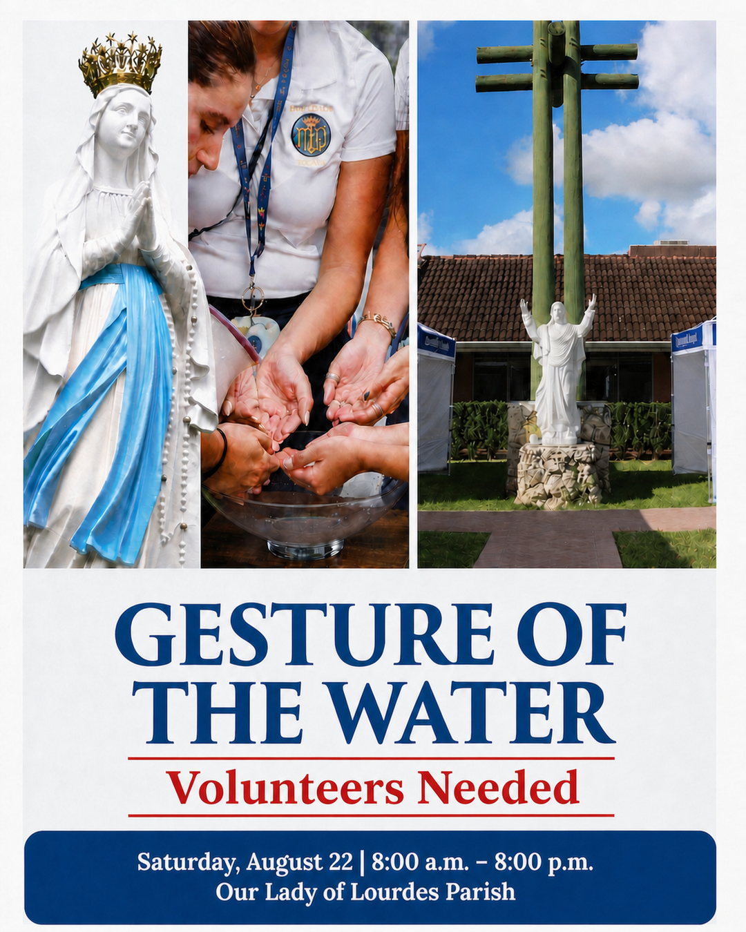 Volunteers Needed – Gesture of the Water
